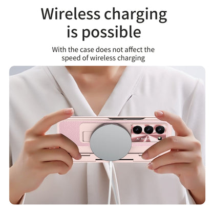 For Samsung Galaxy Z Fold5 5G Integrated Full Coverage Phone Case with Hinge(Pink) - Galaxy Z Fold5 Cases by buy2fix | Online Shopping UK | buy2fix