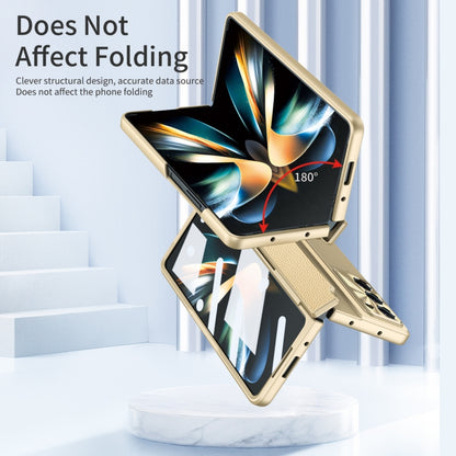 For Samsung Galaxy Z Fold5 5G Integrated Full Coverage Phone Case with Hinge(Gold) - Galaxy Z Fold5 Cases by buy2fix | Online Shopping UK | buy2fix