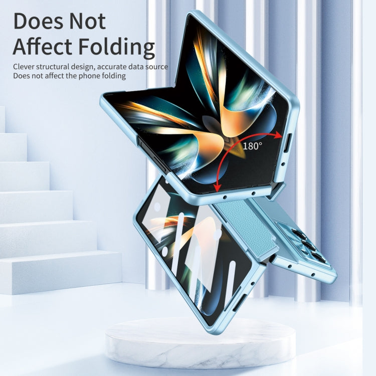 For Samsung Galaxy Z Fold5 5G Integrated Full Coverage Phone Case with Hinge(Blue) - Galaxy Z Fold5 Cases by buy2fix | Online Shopping UK | buy2fix