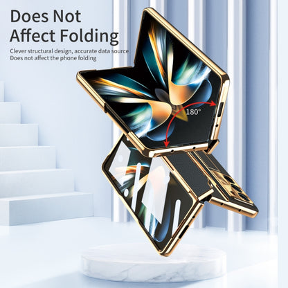 For Samsung Galaxy Z Fold5 5G Integrated Full Coverage Phone Case with Hinge(Gold+Black) - Galaxy Z Fold5 Cases by buy2fix | Online Shopping UK | buy2fix