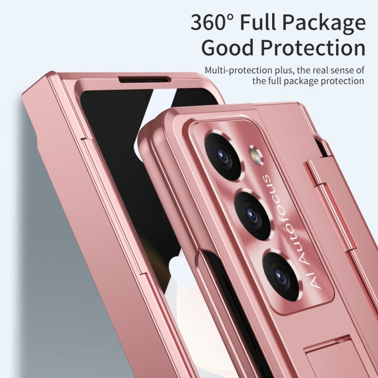For Samsung Galaxy Z Fold5 5G Integrated Folding Phone Case with Hinge(Rose Gold) - Galaxy Z Fold5 Cases by buy2fix | Online Shopping UK | buy2fix