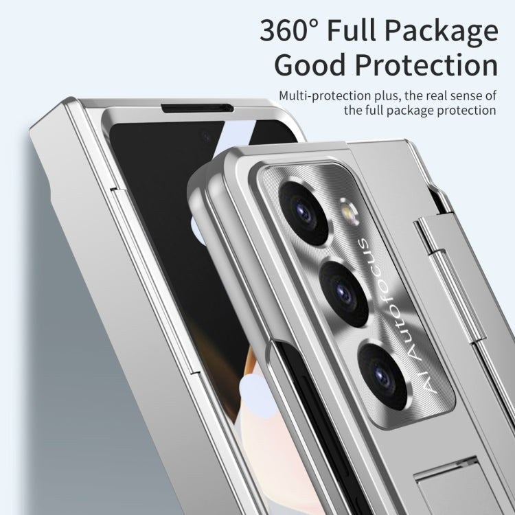 For Samsung Galaxy Z Fold5 5G Integrated Folding Phone Case with Hinge(Silver) - Galaxy Z Fold5 Cases by buy2fix | Online Shopping UK | buy2fix