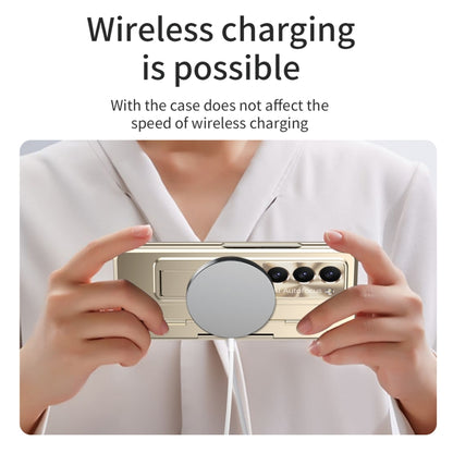 For Samsung Galaxy Z Fold5 5G Integrated Folding Phone Case with Hinge(Champagne Gold) - Galaxy Z Fold5 Cases by buy2fix | Online Shopping UK | buy2fix