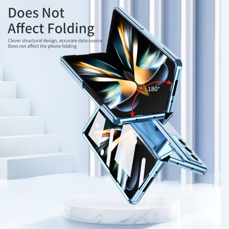 For Samsung Galaxy Z Fold5 5G Integrated Folding Phone Case with Hinge(Blue) - Galaxy Z Fold5 Cases by buy2fix | Online Shopping UK | buy2fix