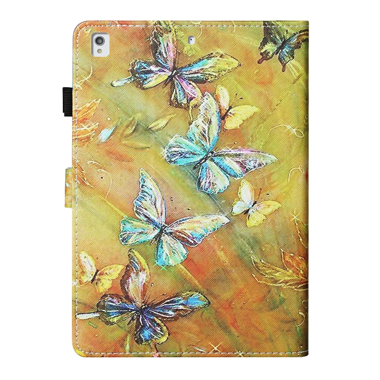 For iPad 10.2 / Air 2019 / Pro 10.5 Colored Drawing Stitching Horizontal Flip Leather Case, with Holder & Card Slots & Sleep / Wake-up Function(Butterfly) - iPad 10.2 Cases by buy2fix | Online Shopping UK | buy2fix