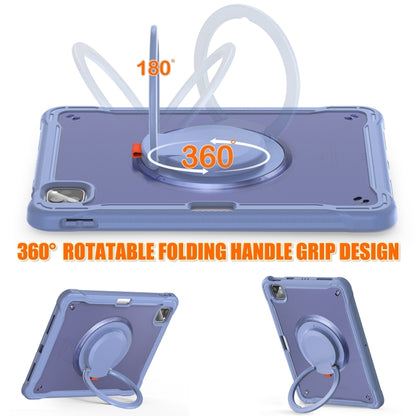 For iPad Air 2022 10.9 / Pro 11 2022 Heavy Duty Hybrid Tablet Case with Handle & Strap(Lavender Grey) - iPad 2025 / 2022 Cases by buy2fix | Online Shopping UK | buy2fix