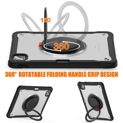 For iPad Air 2022 10.9 / Pro 11 2022 Heavy Duty Hybrid Tablet Case with Handle & Strap(Black) - iPad 2025 / 2022 Cases by buy2fix | Online Shopping UK | buy2fix