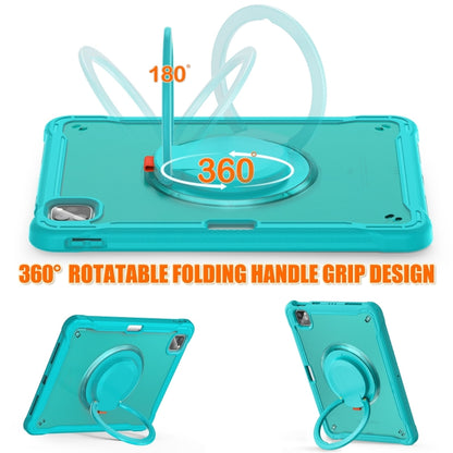 For iPad Air 2022 10.9 / Pro 11 2022 Heavy Duty Hybrid Tablet Case with Handle & Strap(Light Blue) - iPad 2025 / 2022 Cases by buy2fix | Online Shopping UK | buy2fix