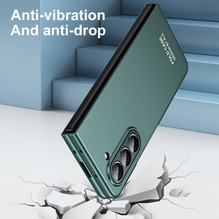 For Samsung Galaxy Z Fold5 5G Integrated AG Matte Folding Phone Case with Pen Slot(Green) - Galaxy Z Fold5 Cases by buy2fix | Online Shopping UK | buy2fix