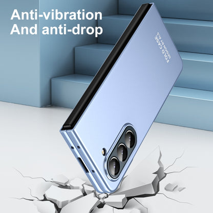 For Samsung Galaxy Z Fold5 5G Integrated AG Matte Folding Phone Case with Pen Slot(Blue) - Galaxy Z Fold5 Cases by buy2fix | Online Shopping UK | buy2fix