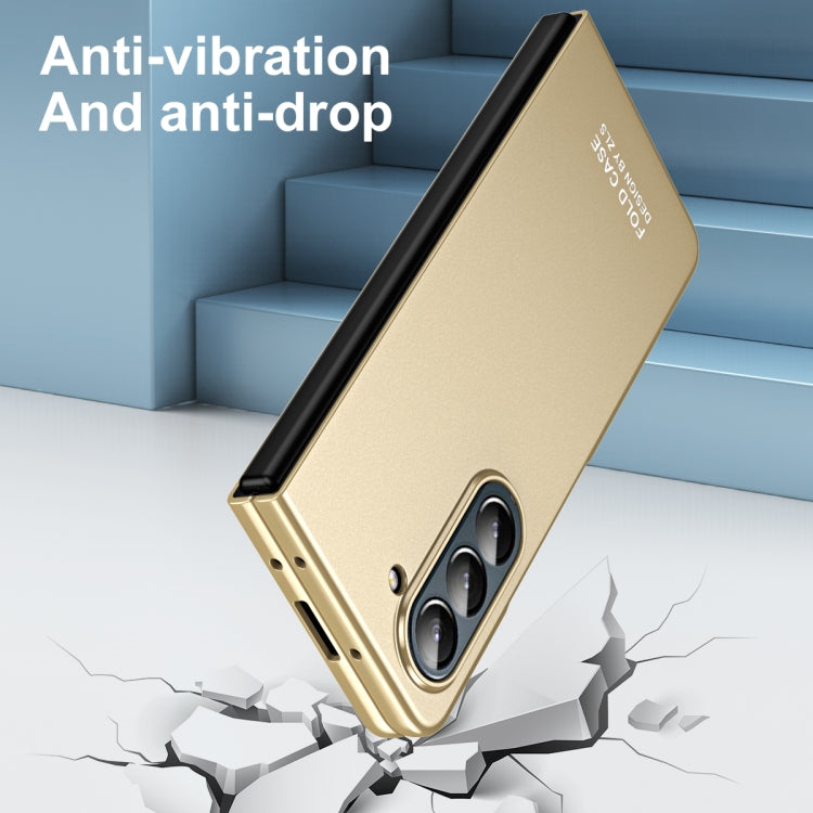 For Samsung Galaxy Z Fold5 5G Integrated AG Matte Folding Phone Case with Pen Slot(Champagne Gold) - Galaxy Z Fold5 Cases by buy2fix | Online Shopping UK | buy2fix