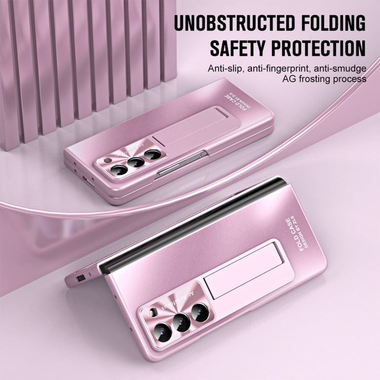 For Samsung Galaxy Z Fold5 5G Integrated AG Matte Folding Phone Case(Pink) - Galaxy Z Fold5 Cases by buy2fix | Online Shopping UK | buy2fix
