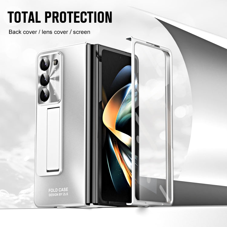 For Samsung Galaxy Z Fold5 5G Integrated AG Matte Folding Phone Case(Silver) - Galaxy Z Fold5 Cases by buy2fix | Online Shopping UK | buy2fix