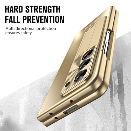 For Samsung Galaxy Z Fold5 5G Integrated AG Matte Folding Phone Case with Pen Slot(Champagne Gold) - Galaxy Z Fold5 Cases by buy2fix | Online Shopping UK | buy2fix