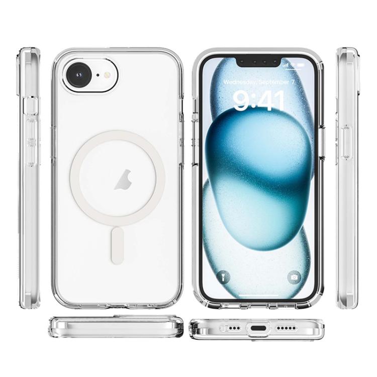 For iPhone 16e Terminator Style Transparent MagSafe Magnetic Phone Case(Transparent) - iPhone 16e Cases by buy2fix | Online Shopping UK | buy2fix