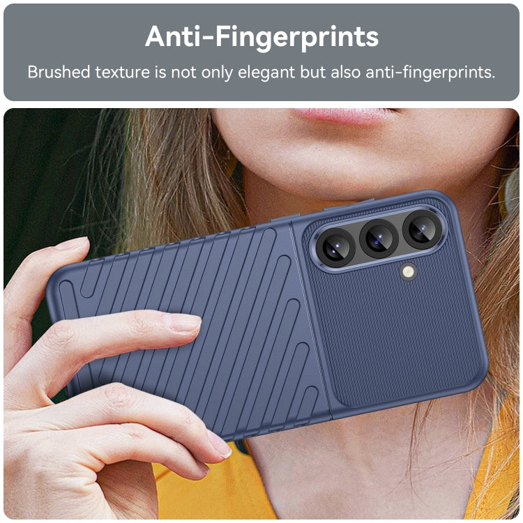 For Samsung Galaxy S25+ 5G Thunderbolt Shockproof TPU Phone Case(Blue) by buy2fix