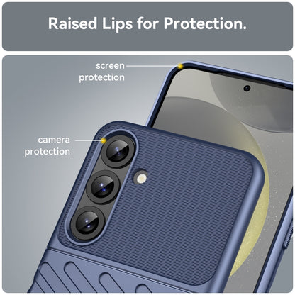 For Samsung Galaxy S25+ 5G Thunderbolt Shockproof TPU Phone Case(Blue) by buy2fix