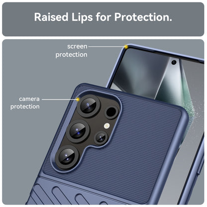 For Samsung Galaxy S25 Ultra 5G Thunderbolt Shockproof TPU Phone Case(Blue) by buy2fix