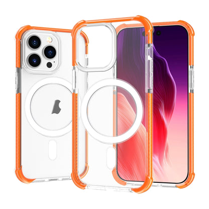 For iPhone 15 Pro Max Acrylic Magsafe Magnetic Shockproof Phone Case(Orange) - iPhone 15 Pro Max Cases by buy2fix | Online Shopping UK | buy2fix