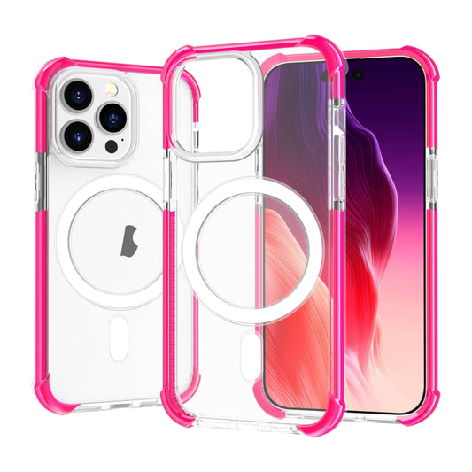 For iPhone 15 Pro Acrylic Magsafe Magnetic Shockproof Phone Case(Pink) - iPhone 15 Pro Cases by buy2fix | Online Shopping UK | buy2fix