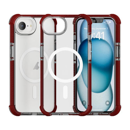 For iPhone 16e Acrylic Magsafe Magnetic Shockproof Phone Case(Brown) - iPhone 16e Cases by buy2fix | Online Shopping UK | buy2fix