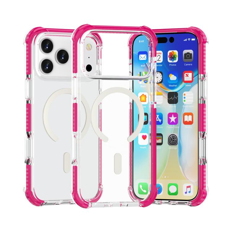 For iPhone 17 Pro Max Acrylic Magsafe Magnetic Shockproof Phone Case(Pink) - iPhone 17 Pro Max Cases by buy2fix | Online Shopping UK | buy2fix