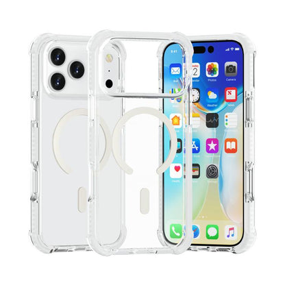 For iPhone 17 Pro Acrylic Magsafe Magnetic Shockproof Phone Case(Transparent) - iPhone 17 Pro Cases by buy2fix | Online Shopping UK | buy2fix