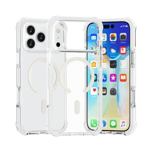 For iPhone 17 Pro Acrylic Magsafe Magnetic Shockproof Phone Case(Transparent) - iPhone 17 Pro Cases by buy2fix | Online Shopping UK | buy2fix