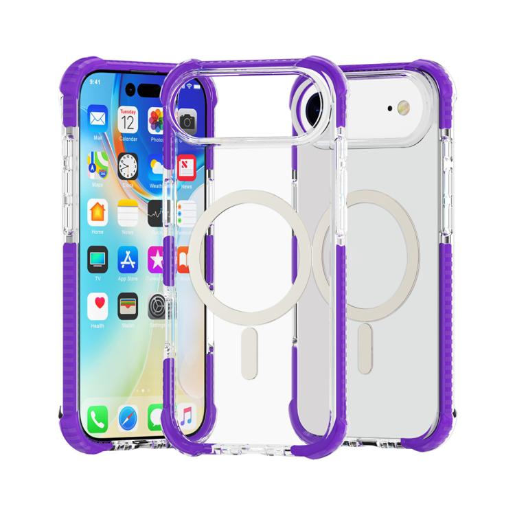 For iPhone Air Acrylic Magsafe Magnetic Shockproof Phone Case(Purple) - iPhone Air Cases by buy2fix | Online Shopping UK | buy2fix
