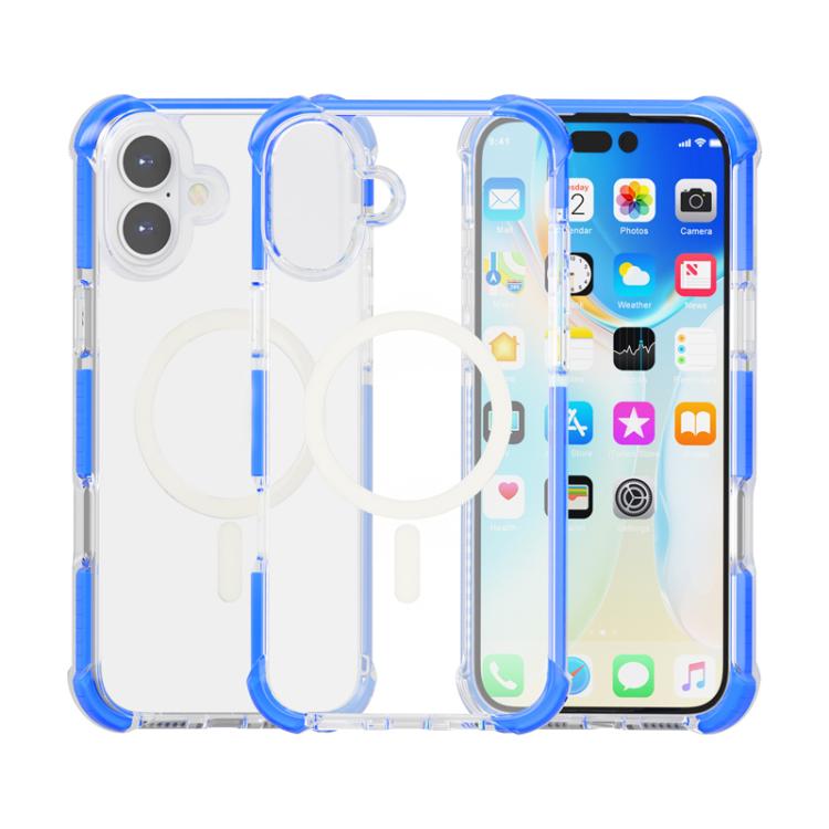 For iPhone 17 Acrylic Magsafe Magnetic Shockproof Phone Case(Blue) - iPhone 17 Cases by buy2fix | Online Shopping UK | buy2fix