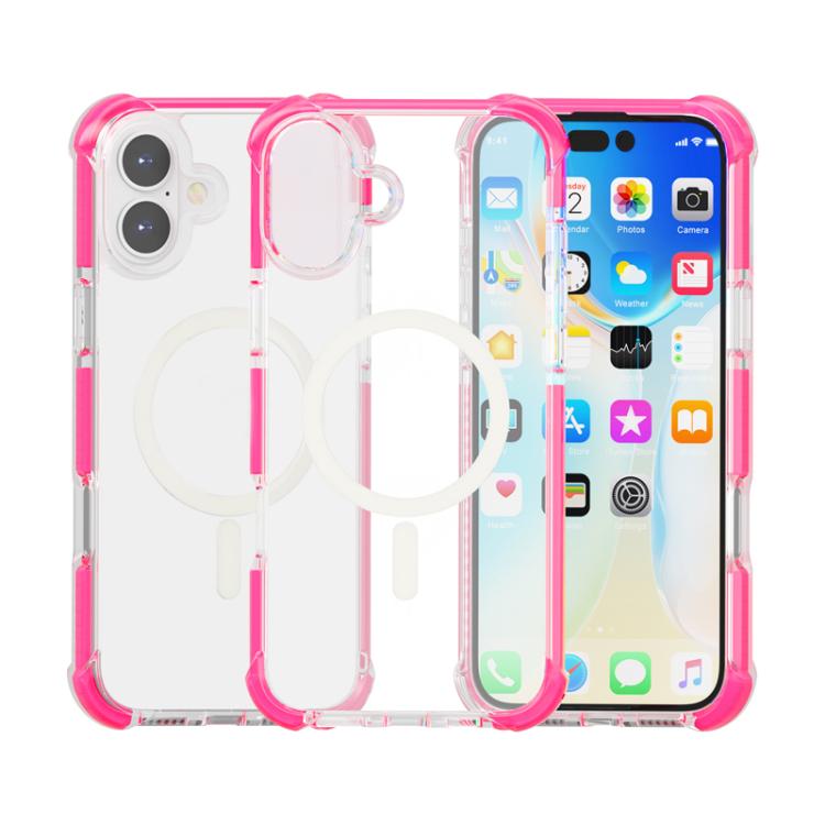 For iPhone 17 Acrylic Magsafe Magnetic Shockproof Phone Case(Pink) - iPhone 17 Cases by buy2fix | Online Shopping UK | buy2fix