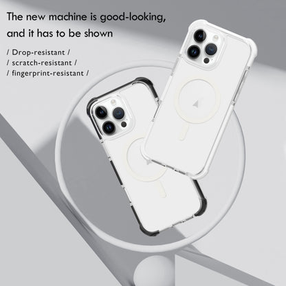 For iPhone 16e Acrylic Magsafe Magnetic Shockproof Phone Case(Transparent Black) - iPhone 16e Cases by buy2fix | Online Shopping UK | buy2fix