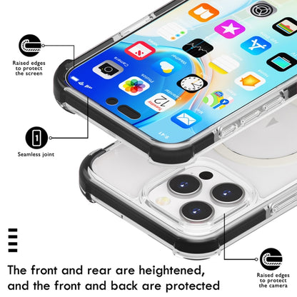 For iPhone 16e Acrylic Magsafe Magnetic Shockproof Phone Case(Transparent Black) - iPhone 16e Cases by buy2fix | Online Shopping UK | buy2fix