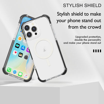 For iPhone 16e Acrylic Magsafe Magnetic Shockproof Phone Case(Transparent Black) - iPhone 16e Cases by buy2fix | Online Shopping UK | buy2fix