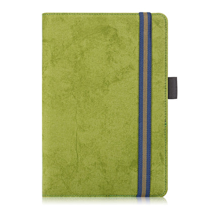 For 7-8 inch Marble Cloth Texture Horizontal Flip Universal Tablet PC Leather Case with Pen Slot & Holder(Green) - 8 inch by buy2fix | Online Shopping UK | buy2fix