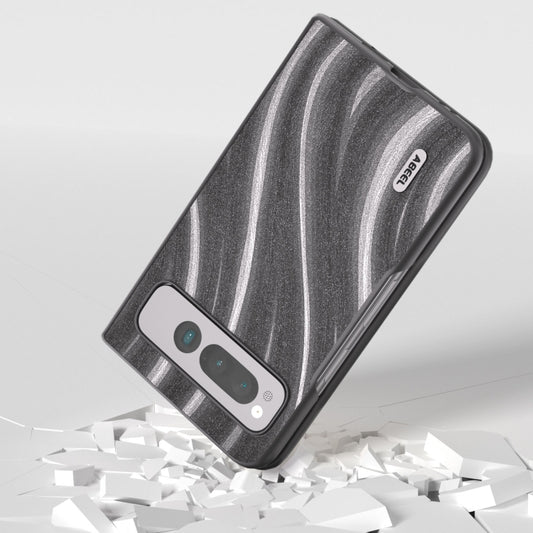 For Google Pixel Fold ABEEL Galactic Pattern Protective Phone Case(Grey) by buy2fix