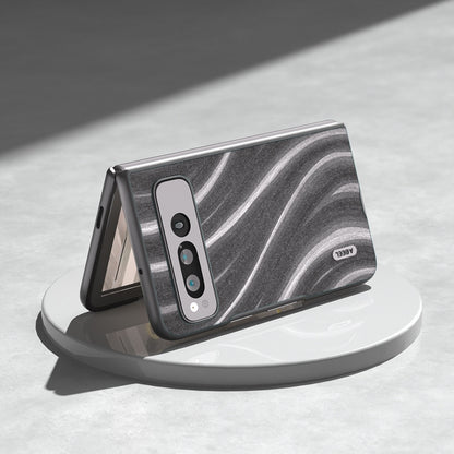 For Google Pixel Fold ABEEL Galactic Pattern Protective Phone Case(Grey) by buy2fix