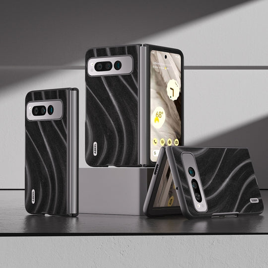 For Google Pixel Fold ABEEL Galactic Pattern Protective Phone Case(Black)
