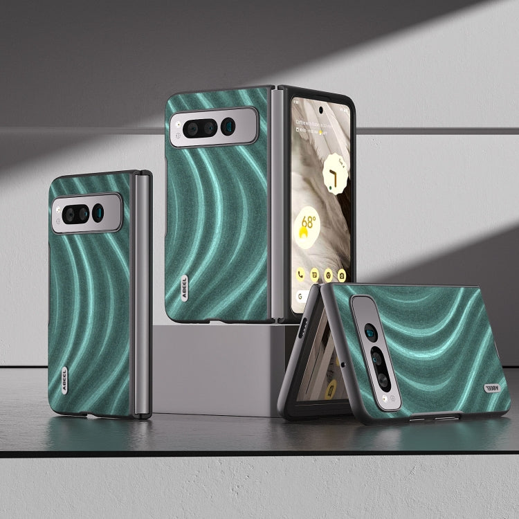 For Google Pixel Fold ABEEL Galactic Pattern Protective Phone Case(Green) by buy2fix