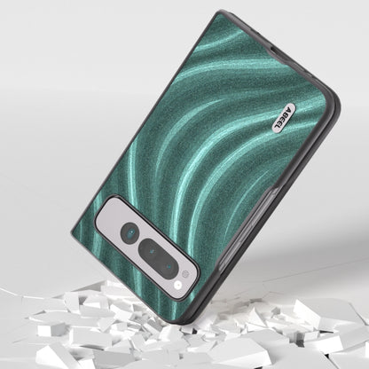 For Google Pixel Fold ABEEL Galactic Pattern Protective Phone Case(Green) by buy2fix