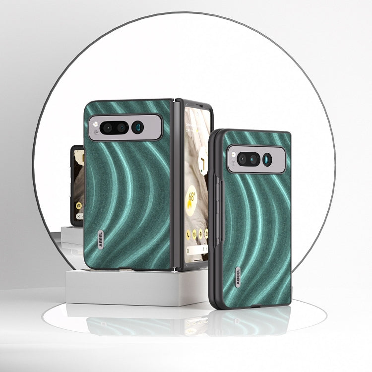 For Google Pixel Fold ABEEL Galactic Pattern Protective Phone Case(Green) by buy2fix