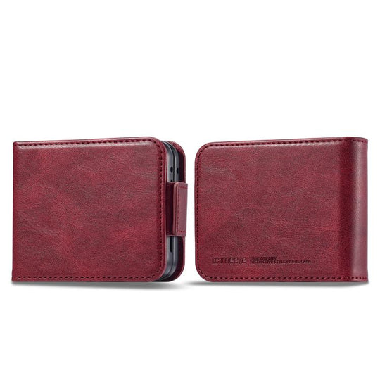 For Galaxy Z Flip8 5G LC.IMEEKE RFID Anti-theft Leather Phone Case(Red)