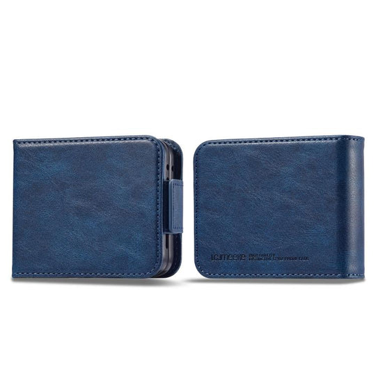 For Galaxy Z Flip8 5G LC.IMEEKE RFID Anti-theft Leather Phone Case(Blue)