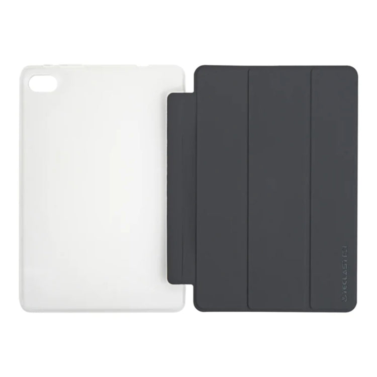 For Teclast M40 Plus 3-Fold Holder Folio Leather Tablet Smart Case(Grey) - Teclast by TECLAST | Online Shopping UK | buy2fix