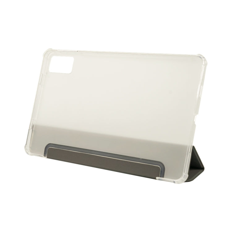 For Teclast T60 3-Fold Holder Folio Leather Tablet Smart Case(Grey) - Teclast by TECLAST | Online Shopping UK | buy2fix