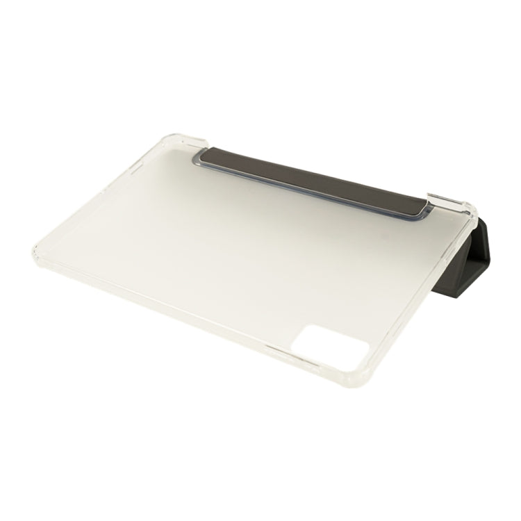 For Teclast T60 3-Fold Holder Folio Leather Tablet Smart Case(Grey) - Teclast by TECLAST | Online Shopping UK | buy2fix