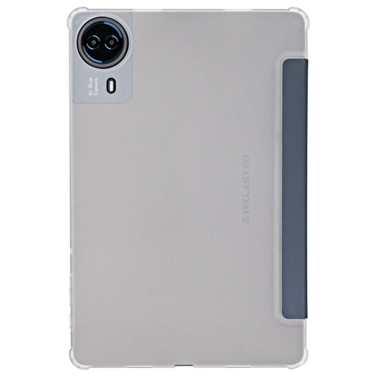 For Teclast T50 HD / T50 Max 3-Fold Holder Folio Leather Tablet Smart Case(Grey) - Teclast by TECLAST | Online Shopping UK | buy2fix