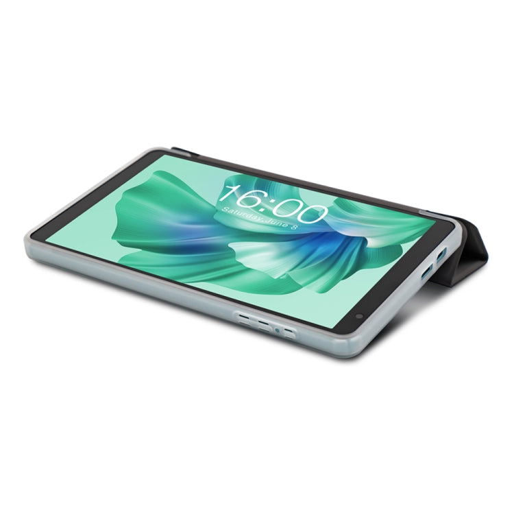For Teclast P85T 3-Fold Holder Folio Leather Tablet Smart Case(Grey) - Teclast by TECLAST | Online Shopping UK | buy2fix