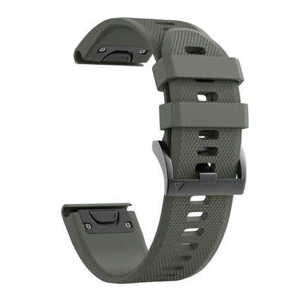 For Garmin Epix Pro 42mm Silicone Replacement Watch Band(Army Green) by buy2fix