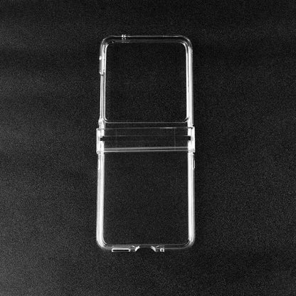 For Motorola Razr 40 Ultra 3 in 1 Full Coverage PC Transparent Shockproof Protective Phone Case(Black) by buy2fix